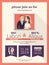 Wedding invitation card template with cute groom and bride