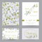 Wedding Invitation or Congratulation Card Set