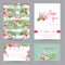 Wedding Invitation or Congratulation Card Set