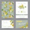 Wedding Invitation Congratulation Card Set. Save the Date