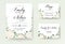 Wedding Invitation floral invite Rsvp cute card vector Designs s