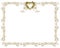 Wedding Invitation Gold Border Angels