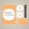 wedding invitational card design. Vector illustration decorative design
