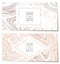 Wedding invitations with rose gold Marble paper texture imitation, suminagashi ink stains background