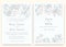 Wedding Invitations save the date card design with elegant garden anemone