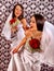 Wedding lesbians girl in bridal dress