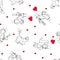 Wedding pattern seamless,vector