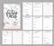 Wedding planner printable design with checklists, important date, notes etc.