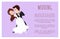 Wedding Poster Newlywed Couple Dancing First Dance