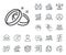 Wedding rings line icon. Romantic love sign. Specialist, doctor and job competition. Vector