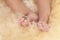 Wedding rings toes