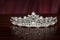 Wedding royal vintage diadem with pearl. Wealth