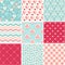 Wedding seamless patterns set