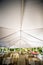 Wedding setup details in garden venue