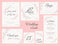 Wedding suite collection card templates