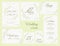 Wedding suite collection card templates