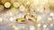 wedding symbols two golden weading rings