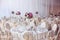 Wedding table beautifully decorated with flowe
