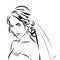 Wedding time. portrait of bride in dress Vector