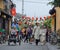 Wedding and tourists on streets of Hoi An, Vietnam