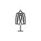 Wedding tuxedo line icon