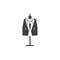 Wedding tuxedo vector icon