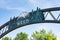 WEED, CALIFORNIA: Close up of the Weed arch, welcomes visitors to town. The town is named after the founder of the