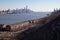 Weehawken New Jersey Riverfront with a Row of Townhouses and a Lower Manhattan New York City Skyline View