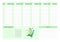 Week timetable and habit tracker wild flowers flat vector template.