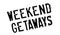 Weekend Getaways rubber stamp