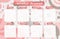 Weekly calendar planner. Planning tasks.