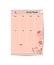 Weekly planner Template Ready for Print with Space for To-Do List, Schedule, Activities, Appointments with pink floral frame