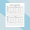 Weekly timesheet KDP interior notebook. Office employee incoming and outgoing time tracker journal template. KDP interior log book