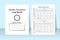 Weekly timesheet log book KDP interior. Business and office employee time management journal template. KDP interior notebook.