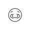 Weeping Emoji Emoji concept line editable vector, concept icon. Weeping Emoji Emoji concept linear emotion illustration