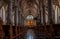 Weert, Limburg, The Netherlands - Gothic interior design of the Saint Martin church of the village