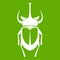 Weevil beetle icon green