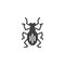 Weevil pests vector icon