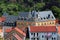 Weida, Germany - June 18, 2023: View of the town of Weida in the county of Greiz in the German state of Thuringia from the