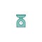 Weighing scale icon. Vector illustration decorative design