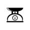 weighing vector icon illustration template design