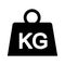 weight kilogram isolated icon
