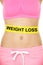 Weight loss concept - Woman waist lower body