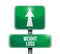 weight loss road sign illustration
