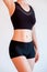 Weight loss sport lifestyle woman body thin waist