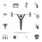 weightlifter icon. Sport icons universal set for web and mobile