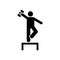 Weightlifting, gym, muscle, exercise, icon. Element of gym pictogram. Premium quality graphic design icon. Signs and symbols