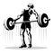 Weightlifting. Sport illustration