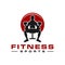 weightlifting sport vector illustration logo