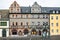 Weimar, Germany - May 10, 2023: Historic Theater Im Gewolbe building on the market square of Weimar, Germany